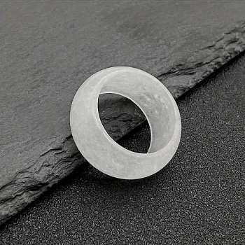 Natural Quartz Crystal Plain Band Rings, Inner Diameter: 20mm