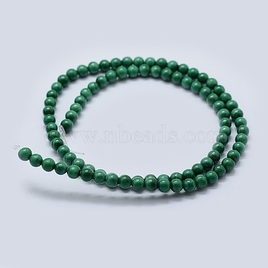 Chapelets de perles en malachite naturelle(G-F571-27AB1-4mm)-3
