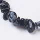 Natural Snowflake Obsidian Stretch Bracelets(BJEW-JB03681-10)-2