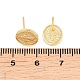 Religion Brass Stud Earrings(EJEW-F405-23F-G)-3