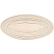 ensemble ovale en tilleul inachevé(DIY-WH0292-48)-1