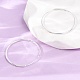 925 Sterling Silver Huggie Hoop Earrings(EJEW-C179-05C-S)-1