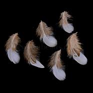 Chicken Feather Costume Accessories, Dyed, Camel, 55~105x15~30mm(FIND-Q046-02)