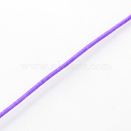 Elastic Round Jewelry Beading Cords Nylon Threads, Mauve, 1.2mm, about 50yards/roll(150 feet/roll)(NWIR-L003-B-09)