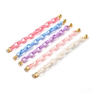 Acrylic Cable Chain Phone Case Chain, Anti-Slip Phone Finger Strap, Phone Grip Holder for DIY Phone Case Decoration, Golden, Mixed Color, 17.9cm(HJEW-JM00494)