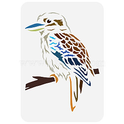 Plastic Drawing Painting Stencils Templates, for Painting on Scrapbook Fabric Tiles Floor Furniture Wood, Rectangle, Bird Pattern, 29.7x21cm(DIY-WH0396-0077)