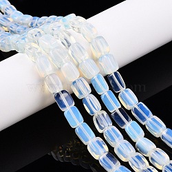 Opalite Beads Strands, Cuboid, 7.5~11x5.5~8.5x7~8.5mm, Hole: 1mm, about 34pcs/strand, 14.96~15.6''(38~39cm)(G-T138-90)