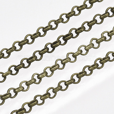 Soldered Brass Coated Iron Rolo Chains(CH-S125-08A-AB)-2