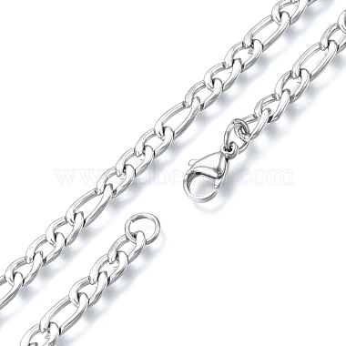 Men's 201 Stainless Steel Figaro Chains Necklace(NJEW-N050-A08-5-60P)-2