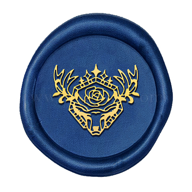 Wax Seal Brass Stamp Head(AJEW-WH0209-540)-2