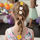 80pcs 8 styles accessoires de costume en polyester faits &agrave; la main(DIY-WR0004-28)-5