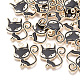 Alloy Enamel Kitten Pendants(X-PALLOY-T056-71A)-1