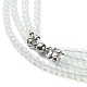 2Pcs 2 Style Opalite Heart Pendant Necklaces Set(NJEW-JN04068)-7