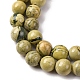 Brins de perles en pierre verdite naturelle(G-C242-03-6mm)-4