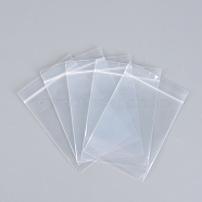 Polyethylene Zip Lock Bags, Resealable Packaging Bags, Top Seal, Self Seal Bag, Rectangle, Clear, 25x17cm, Unilateral Thickness: 2.9 Mil(0.075mm), 100pcs/group(OPP-R007-25x17)