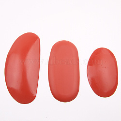 Oval DIY Silicone Molds, for Clay Sculpture, Painting, 3pcs/set, Red, 86.5x54x6.5mm, 106x53x4.5mm, 127x58.5x8.5mm, 3pcs/set(DIY-BC0011-62)