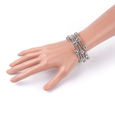 Electroplate Glass Wrap Bracelets(BJEW-JB04018)-4