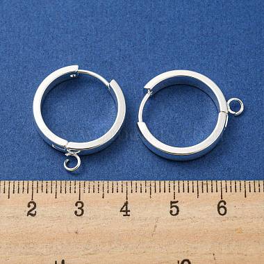 201 Stainless Steel Huggie Hoop Earrings Findings(STAS-A167-01V-S)-3