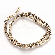 Electroplate Non-magnetic Synthetic Hematite Bead Strands, Faceted, Arrows, Antique Bronze Plated, 4x4x2mm, Hole: 1mm, about 26~27pcs/strand, 15.7 inch(40cm)(G-I208-20-D)