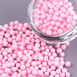 Small Craft Foam Balls, Round, for DIY Wedding Holiday Crafts Making, Pearl Pink, 2.5~3.5mm(KY-T007-08D)