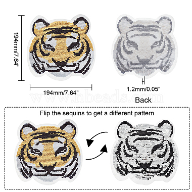 Computerized Embroidery Sew on Patches(PATC-WH0007-15)-2