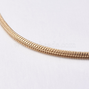 Soldered Brass Round Snake Chain(CHC-L002-02)-2