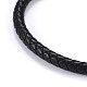 Мужские браслеты из плетеного кожаного шнура(X-BJEW-JB04255-01)-2