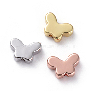 Brass Beads, Long-Lasting Plated, Butterfly, Real 18K Gold Plated, Mixed Color, 5x7x2.5mm, Hole: 1mm(X-ZIRC-G160-02)