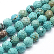 Natural Magnesite Beads Strands, Dyed & Heated, Round, 12mm, Hole: 1.4mm, about 32pcs/Strand, 15.35 inch(39cm)(G-D0012-01E)