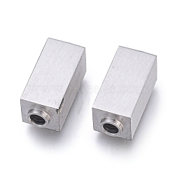 304 Stainless Steel Beads, Cuboid, Stainless Steel Color, 13x6x6mm, Hole: 2mm(STAS-M274-078P)