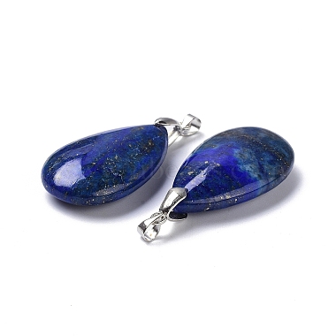Natural Lapis Lazuli Pendants(X-G-D084-01P-B01)-3