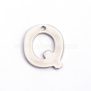 Stainless Steel Color Alphabet 304 Stainless Steel Charms