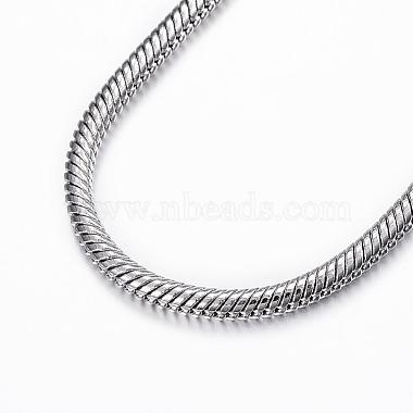 304 Stainless Steel Snake Chain Bracelets(BJEW-H491-01P)-2