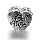 Large Hole Heart Alloy Glass Rhinestone European Beads(MPDL-L013-04)-3