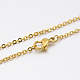 304 Stainless Steel Link Chain Necklace(MAK-M007-G)-1