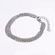 316 Surgical Stainless Steel Cable Chain Bracelets(BJEW-JB03182)-1