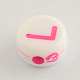 Opaque Acrylic Flat Round Beads(X-SACR-Q100-M032)-3