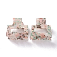 Rectangular Acrylic Large Claw Hair Clips for Thick Hair, Water Ripple Effect, Lavender Blush, 50mm(PW23031323551)
