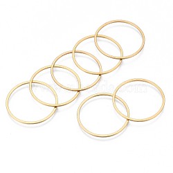 304 Stainless Steel Linking Ring, Ring, Golden, 25x0.8mm(X-STAS-S079-12C-B)