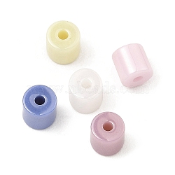 Bioceramics Zirconia Ceramic Beads, Nickle Free, No Fading and Hypoallergenic, Column, Mixed Color, 5x4.5~5mm, Hole: 1.4mm(PORC-C002-01)