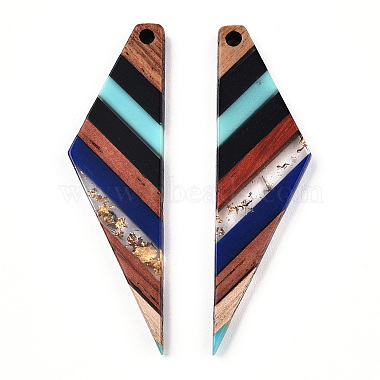 grands pendentifs en résine transparente et bois de noyer(RESI-TAC0017-52-A01)-2