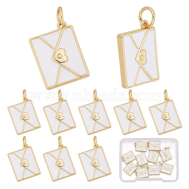 10Pcs Brass Enamel Pendants(KK-AR0004-69)-1