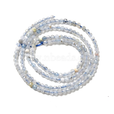 Natural Aquamarine Beads Strands(G-I341-08)-3