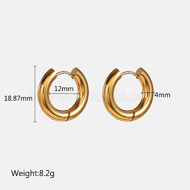 Ring Stainless Steel Earrings