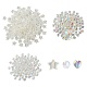 350pcs 3 perles acryliques transparentes de style(TACR-FS0001-05)-1