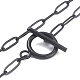 304 Stainless Steel Paperclip Chain Necklaces(NJEW-O124-02EB)-3
