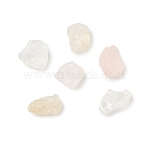 6Pcs 3 Style Raw Rough Natural Gemstone Beads, Including Natural Citrine & Quartz Crystal & Rose Quartz, Nuggets, 6~12x6~10x5~8mm, Hole: 0.7mm, 2pcs/style(G-FS0001-81)