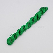 10M Nylon Jewelry Thread, Nylon Cord for Custom Woven Bracelets Making, Green, 2mm(X-NWIR-R002-2mm-4)