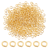 600Pcs 304 Stainless Steel Open Jump Rings, Real 24K Gold Plated, 20 Gauge, 4x0.8mm, Inner Diameter: 2.4mm(STAS-GA0001-61)