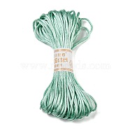 Polyester Embroidery Floss, Cross Stitch Threads, Medium Aquamarine, 3mm, 20m/bundle(OCOR-C005-C14)